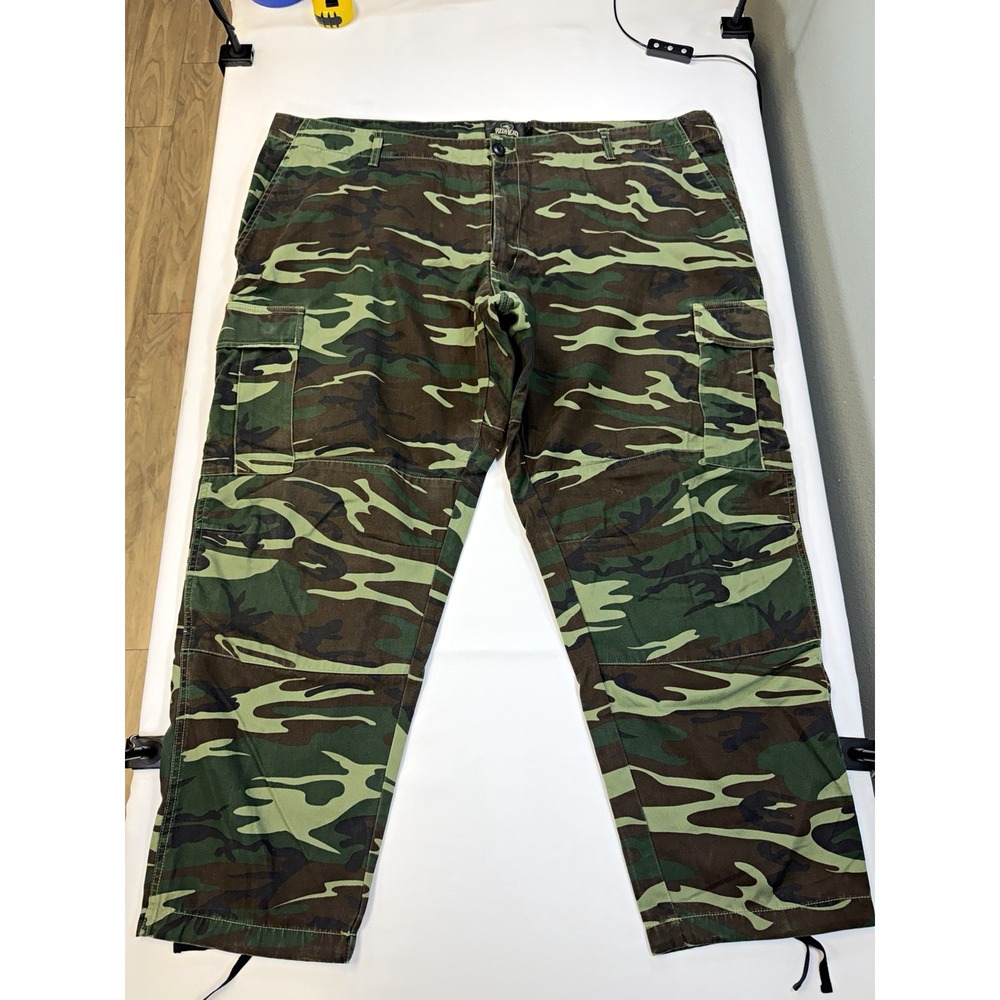 RedHead Camo Cargo Pants Mens 3XL Woodland Camouflage Hunting Tactical 46x30